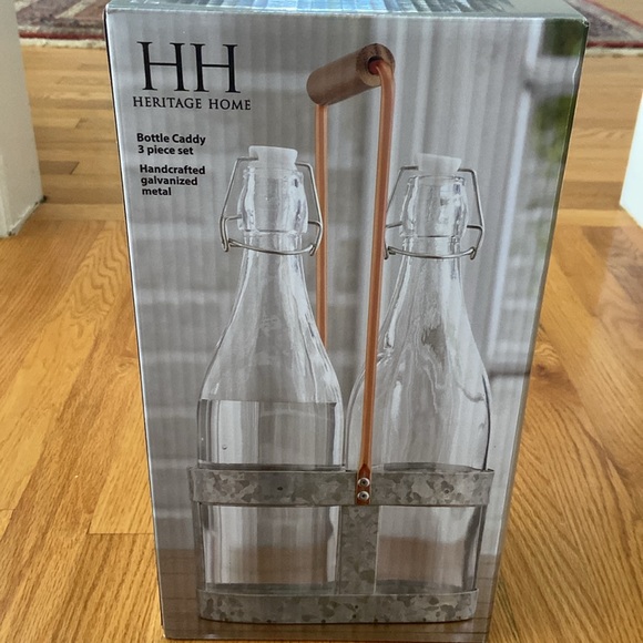 Heritage Home NWT 3 Piece Bottle Caddy - Picture 11 of 11